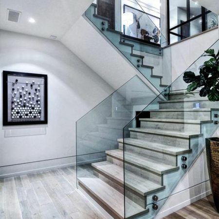 Designs d'escaliers avec garde-corps en verre - Archzine_fr
